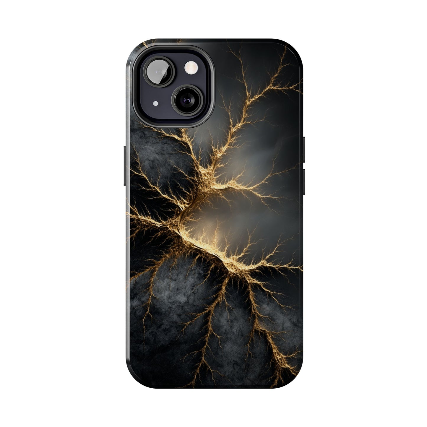 Electric Lightning Tough Phone Case - Durable Protection with Striking Design