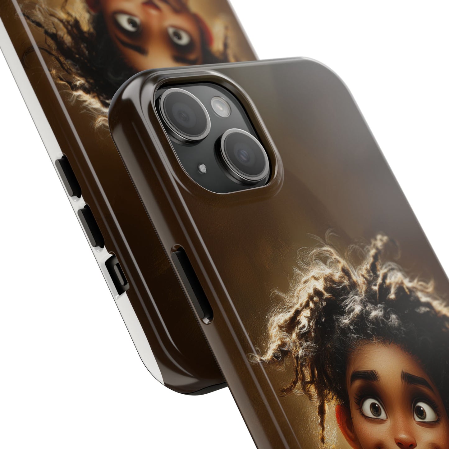 Whimsical Tough Phone Case with Playful Character Design
