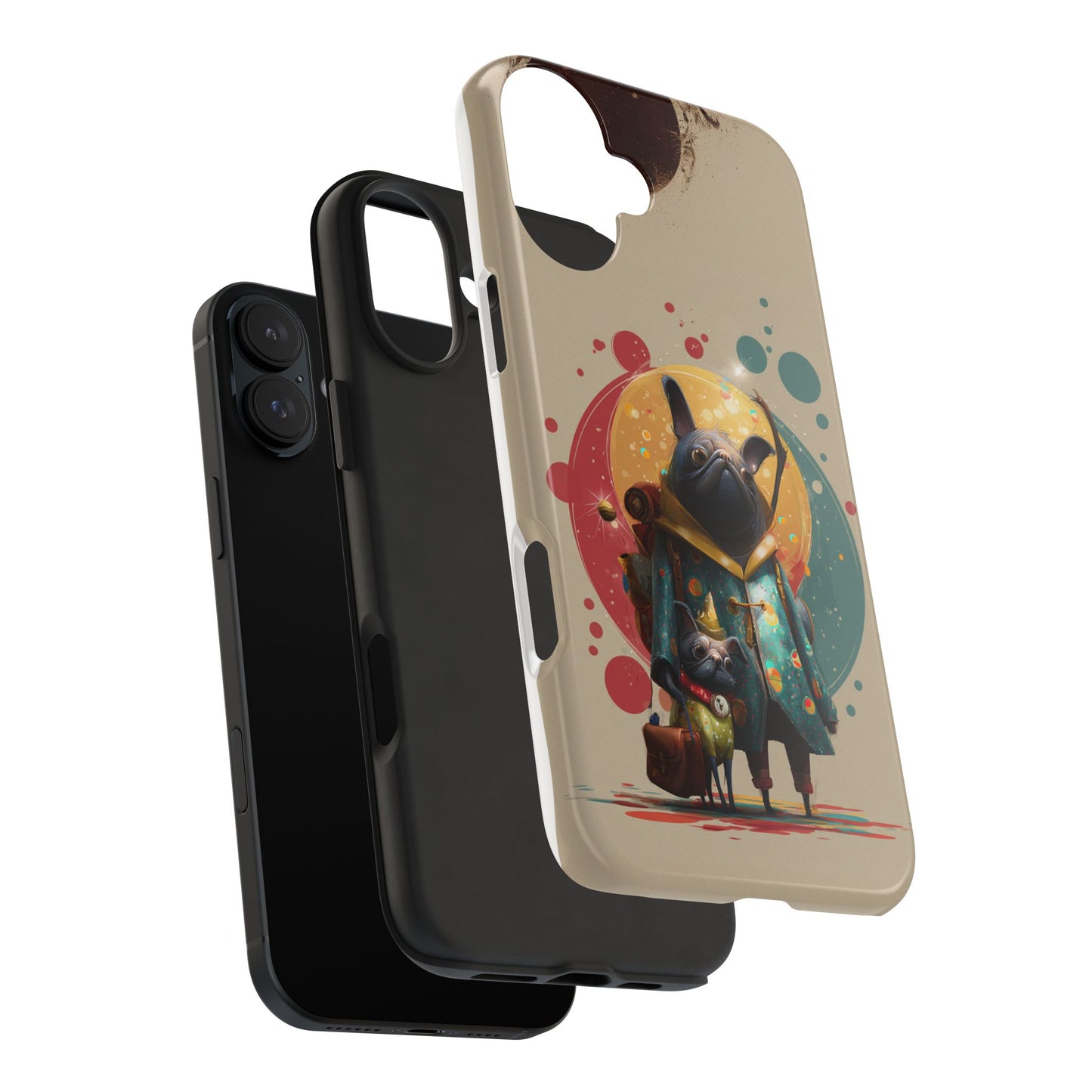 Whimsical Pet-Inspired Tough Phone Case - Perfect for Animal Lovers