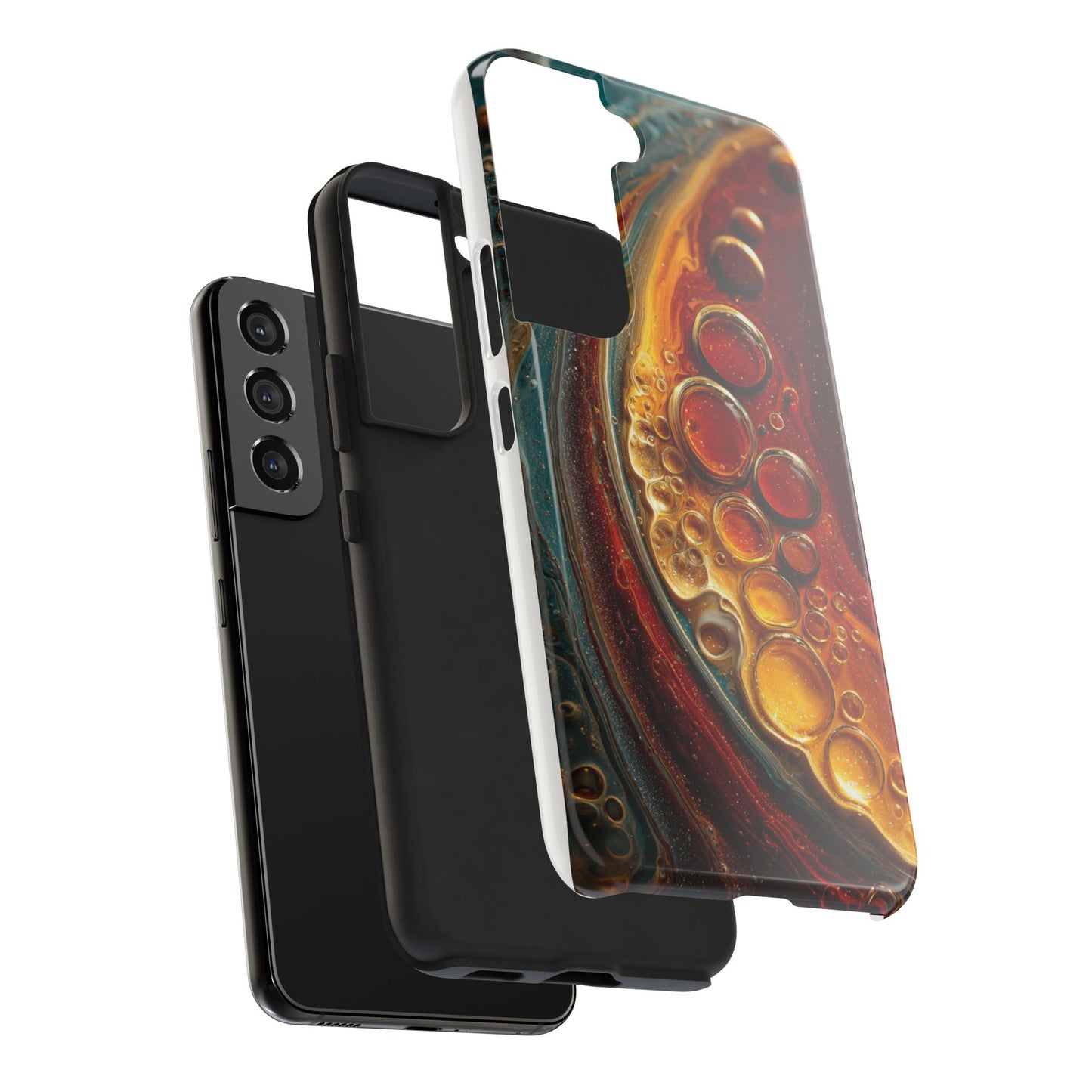Artistic Tough Phone Case - Abstract Lava Design