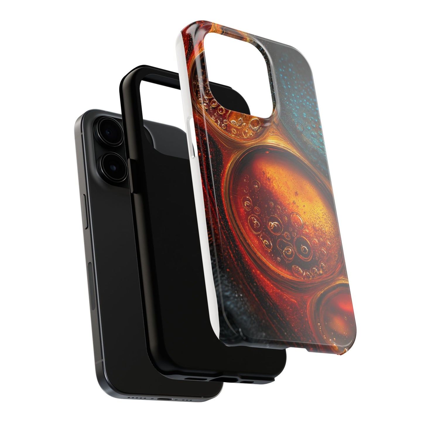 Vibrant Abstract Tough Phone Case – Bubble Design for Ultimate Protection