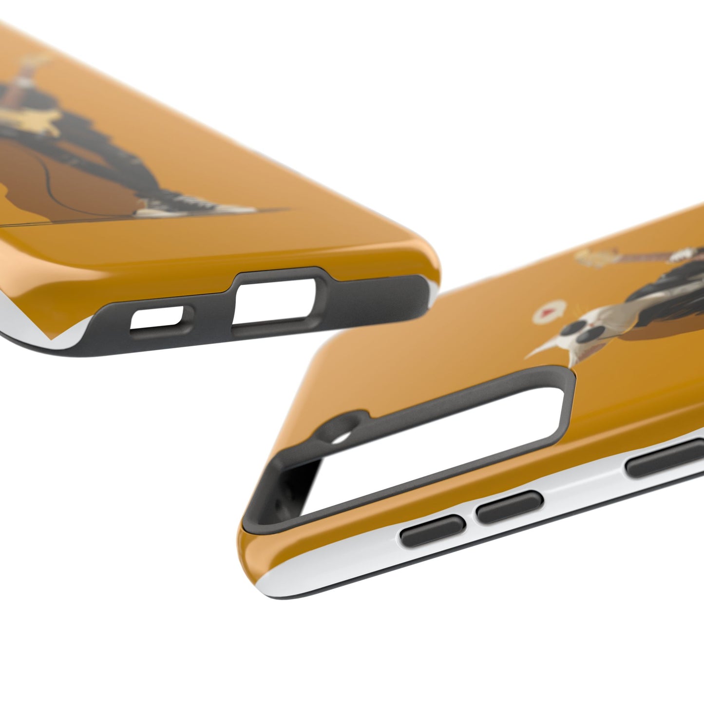 Cool Cat with Sunglasses Playing Guitar Tough Phone Case