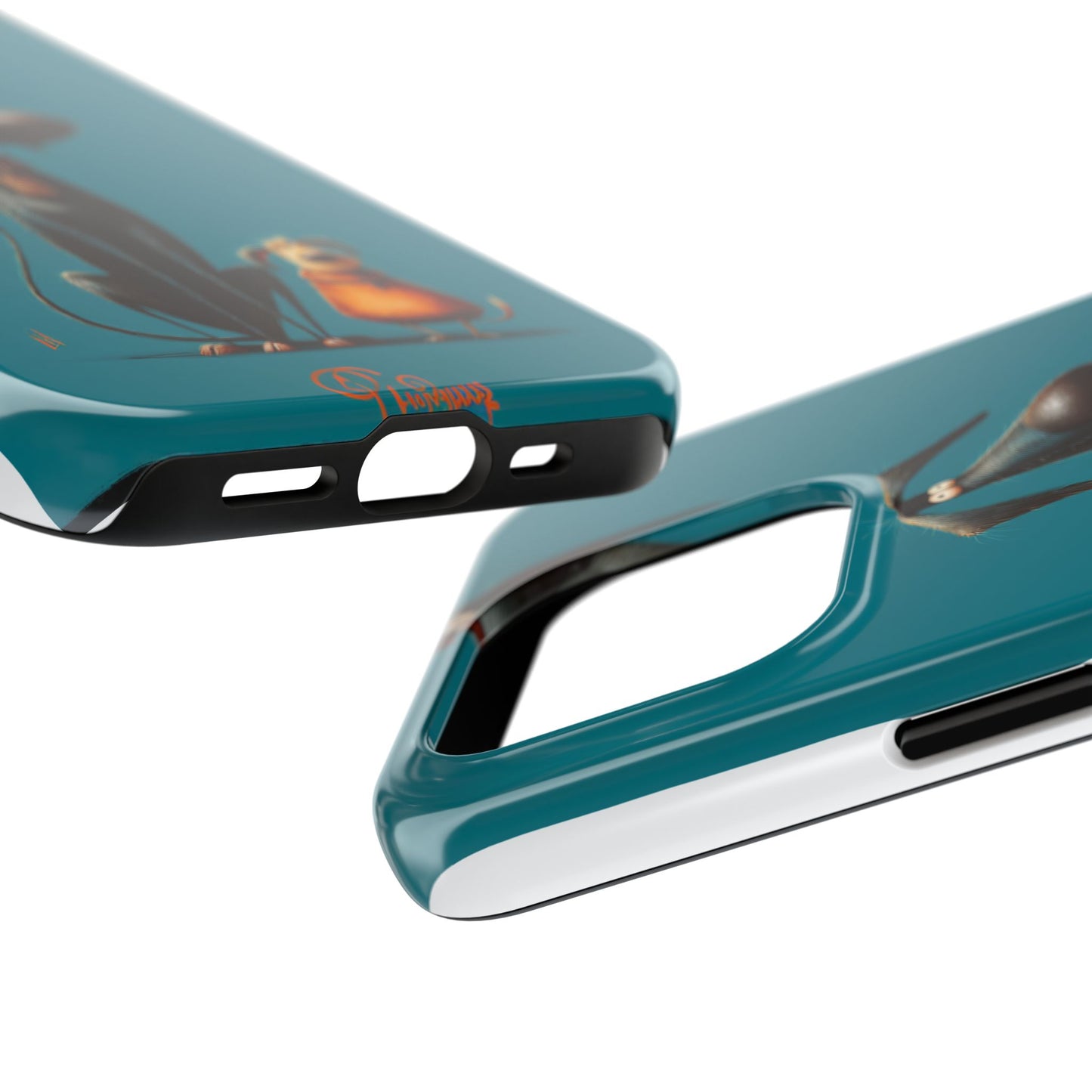 Whimsical Dog Art Tough Phone Case - Durable Protection for Pet Lovers