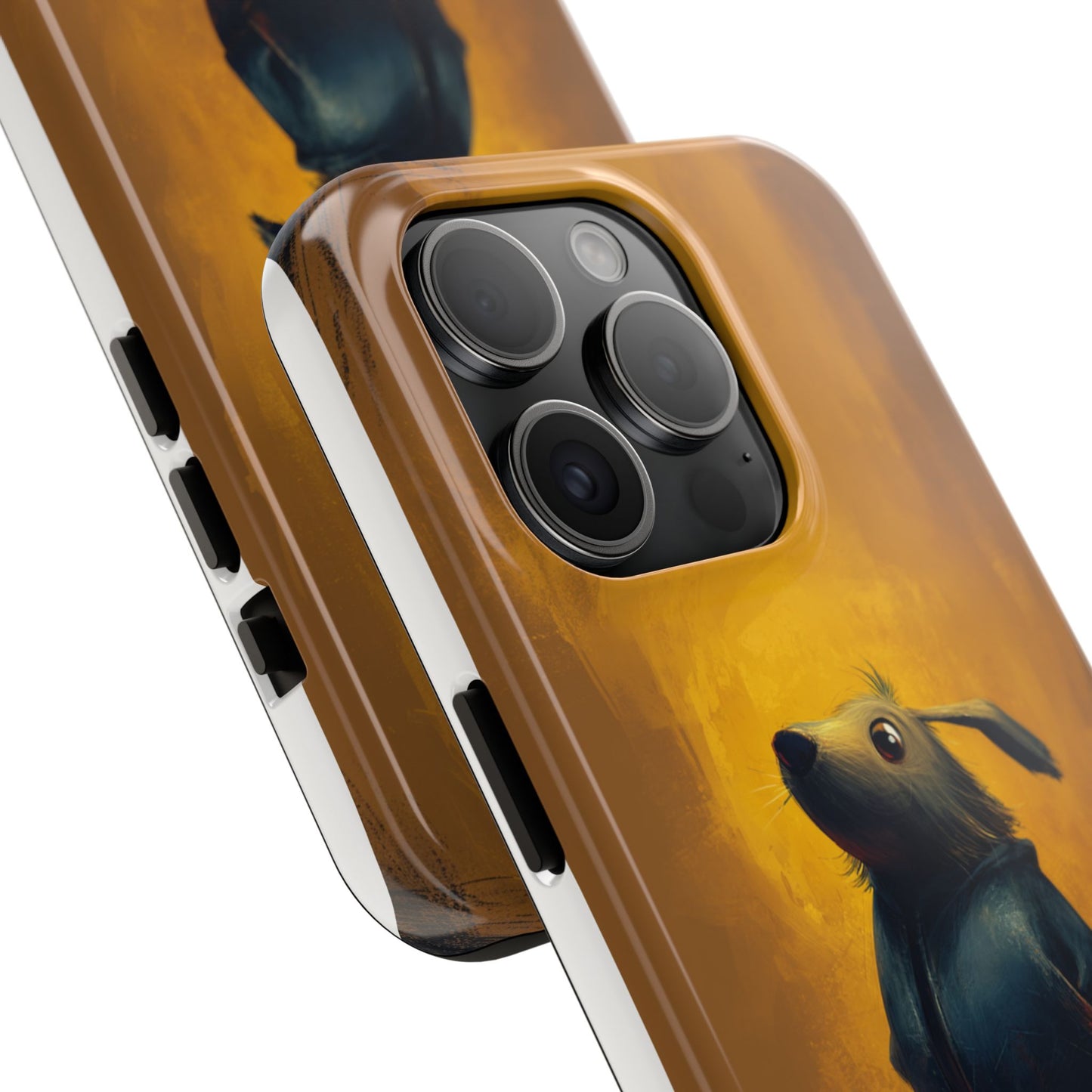 Whimsical Dog Art Tough Phone Case - Durable & Stylish