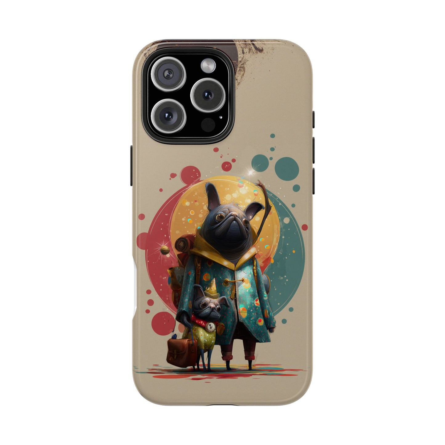 Whimsical Pet-Inspired Tough Phone Case - Perfect for Animal Lovers