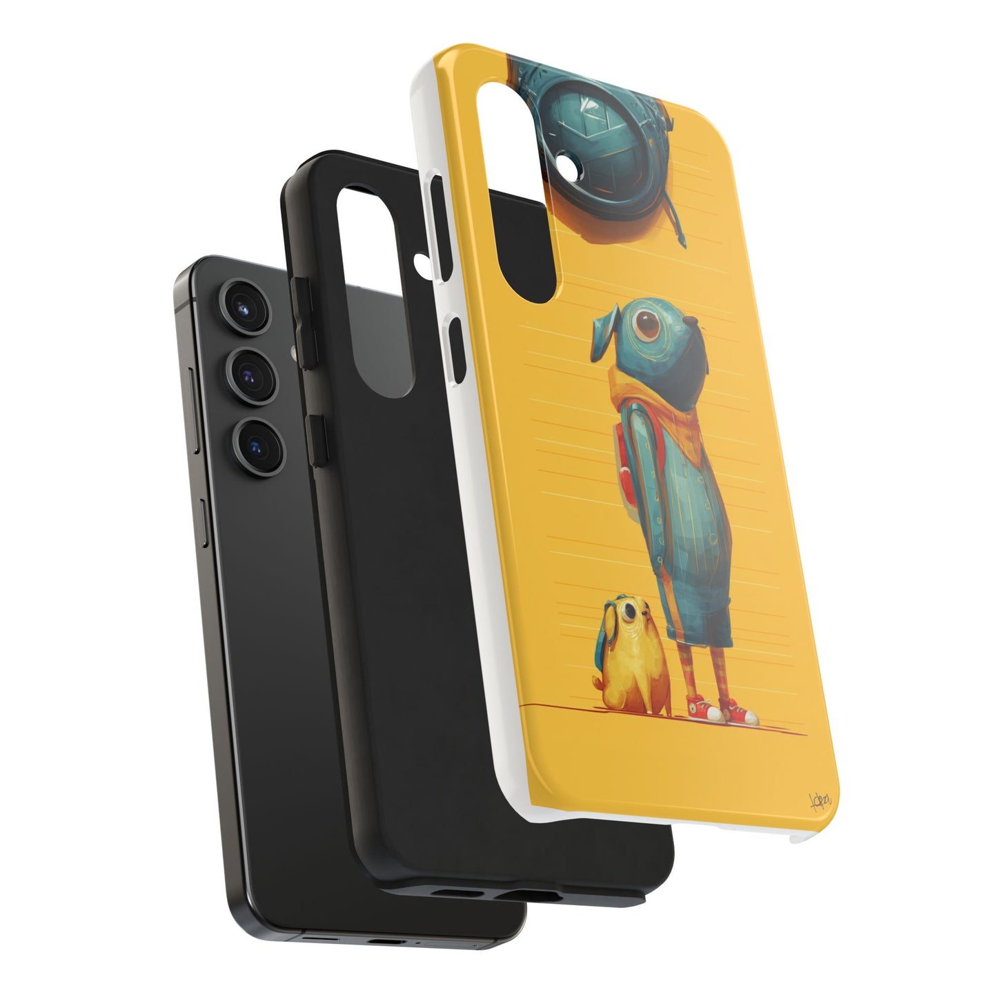 Colorful Animal Art Tough Phone Case - Perfect for Pet Lovers & Kids