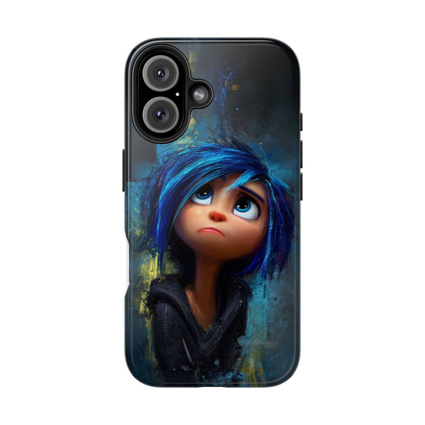 Unique Artsy Tough Phone Case – Emotional Abstract Design for Creative Souls