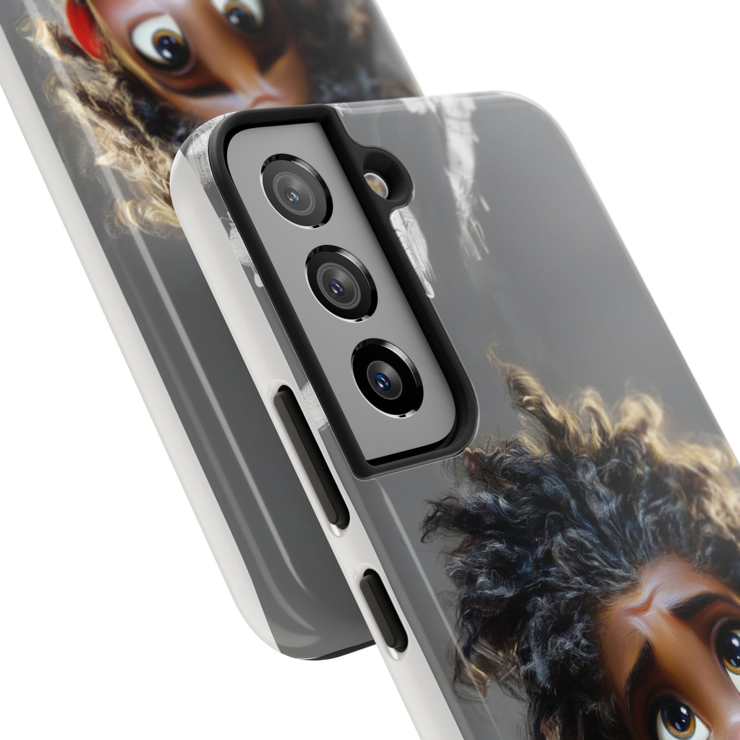 Whimsical Tough Phone Case - Artistic Design for Kids and Tweens