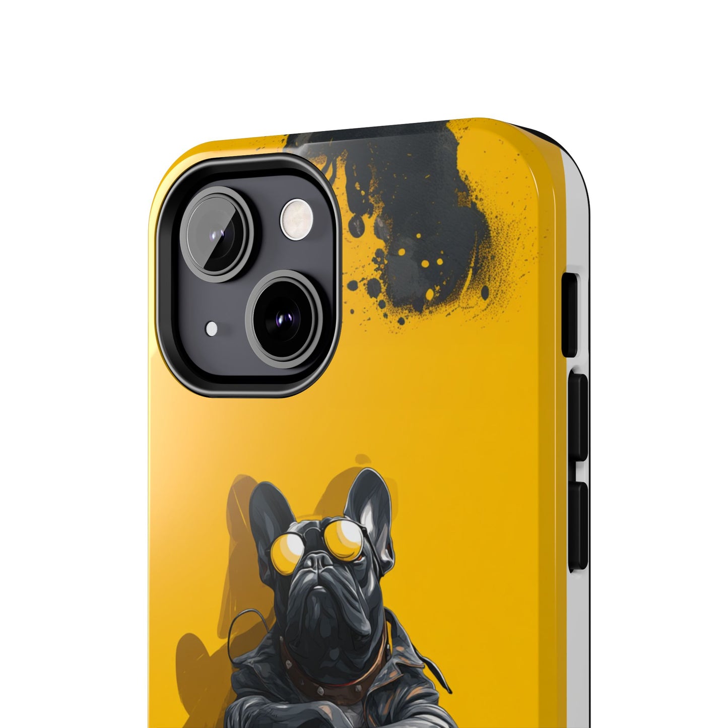 Rebellious Dog with Guitar Tough Phone Case – Wearable Art for Pet & Music Lovers