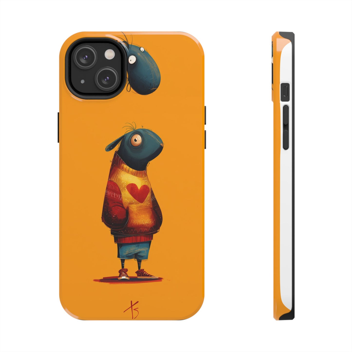 Cute Cartoon Tough Phone Case - Whimsical Sheep Design