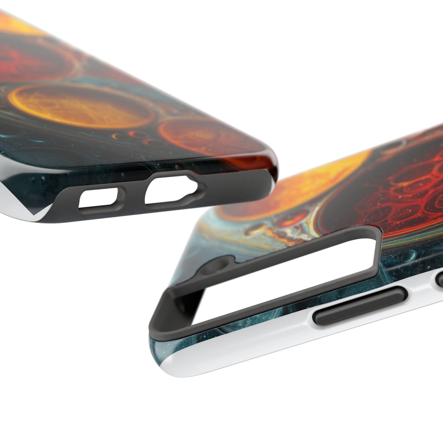 Vibrant Abstract Tough Phone Case - Durable Protection with Artistic Design