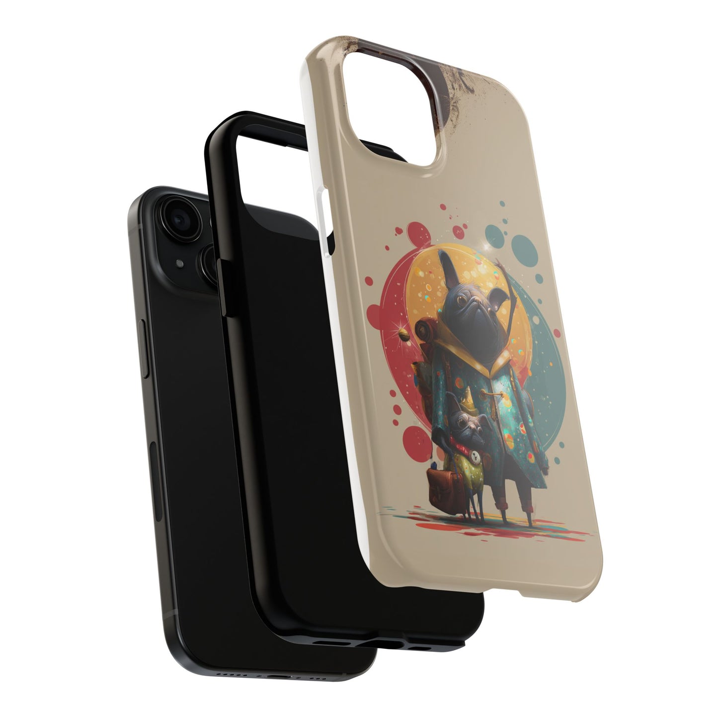 Whimsical Pet-Inspired Tough Phone Case - Perfect for Animal Lovers