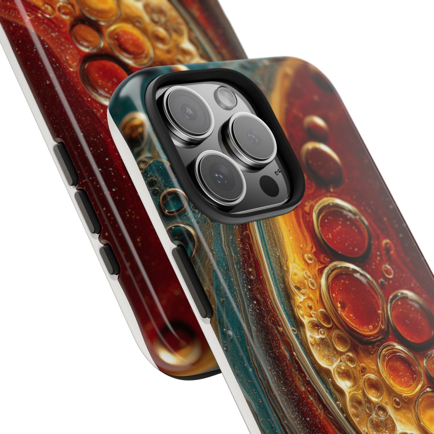 Artistic Tough Phone Case - Abstract Lava Design