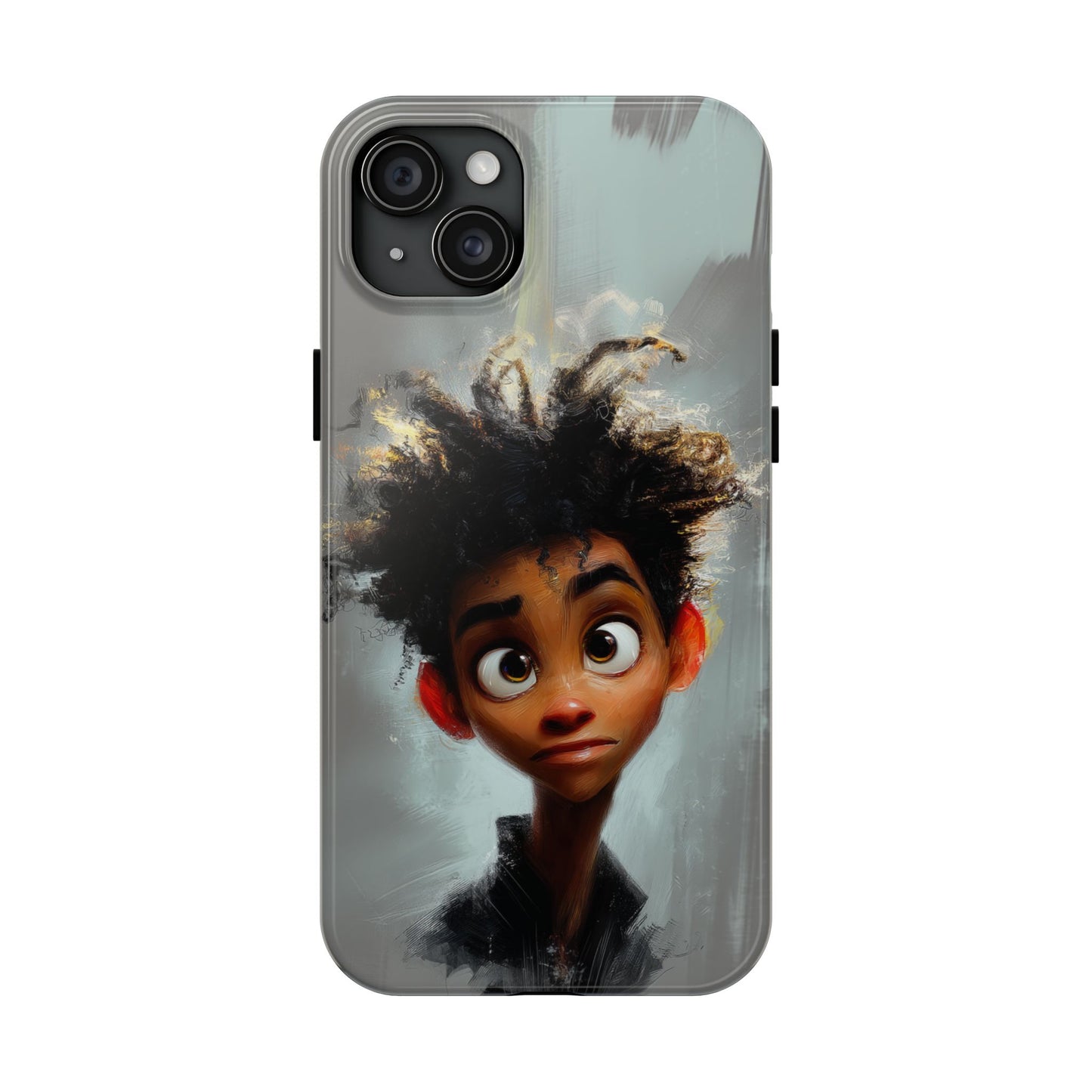 Artistic Tough Phone Case - Unique Design with Character - Great Gift Idea