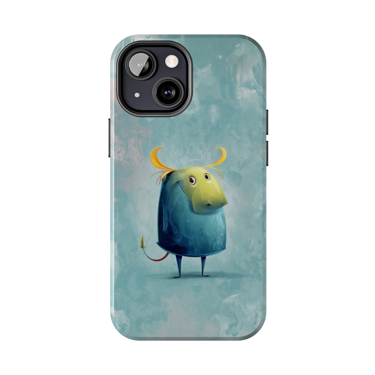 Cute Cartoon Bull Tough Phone Case - Durable & Fun Protection