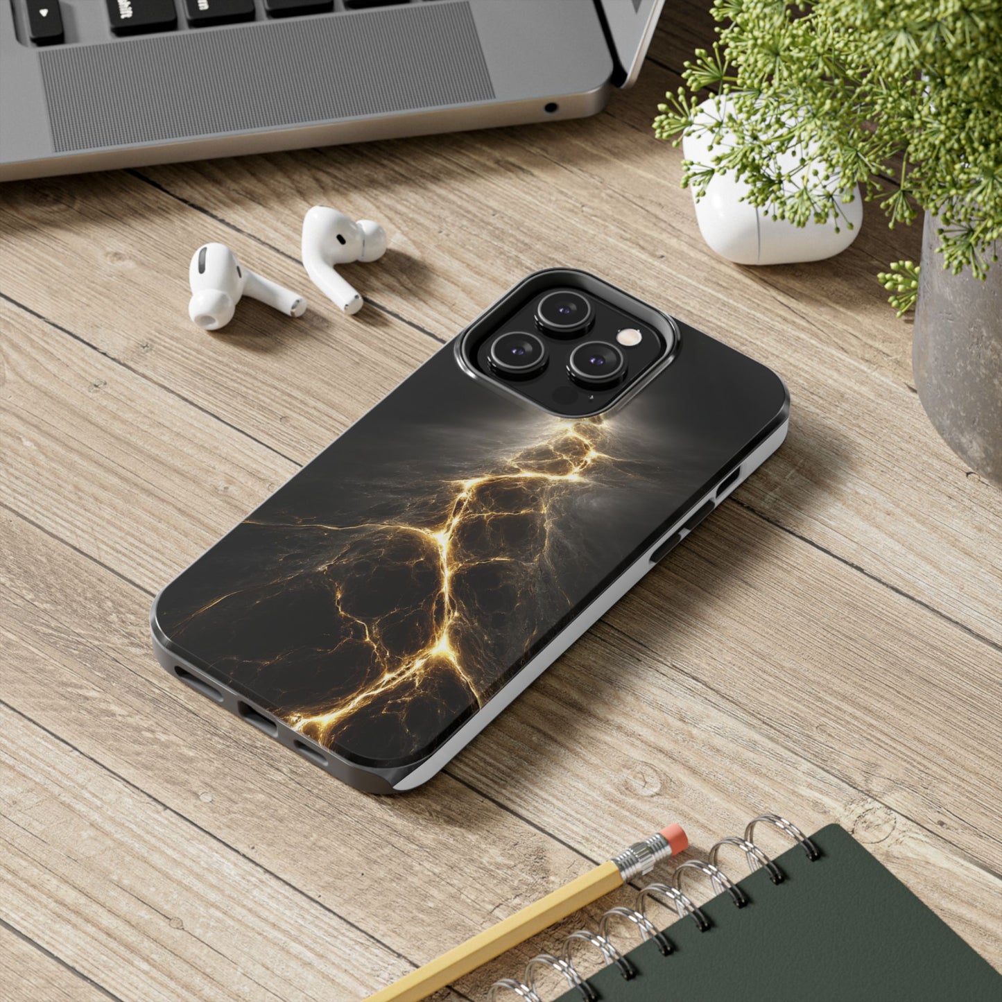 Lightning Bolt Tough Phone Case - Durable & Stylish Protection