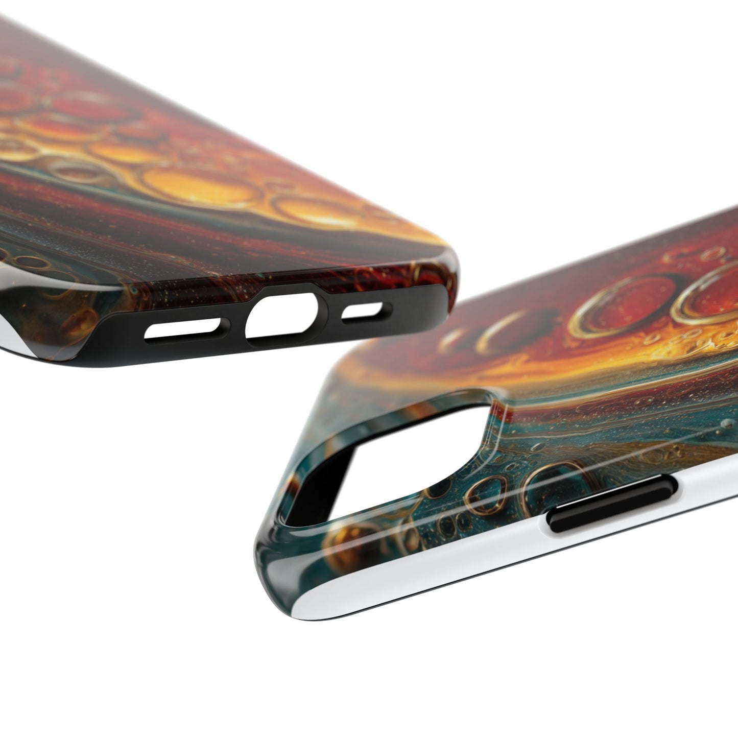 Artistic Tough Phone Case - Abstract Lava Design