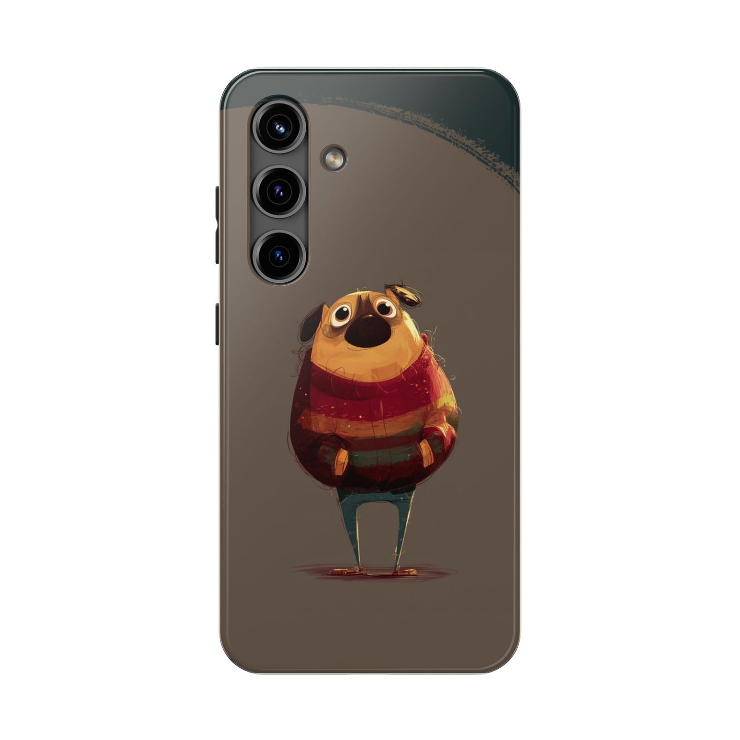 Cute Pug Tough Phone Case - Durable & Stylish Protection for Pet Lovers