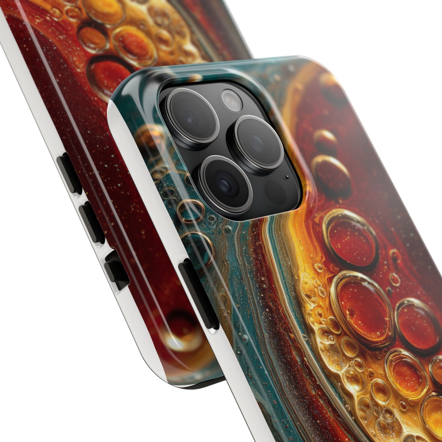 Artistic Tough Phone Case - Abstract Lava Design