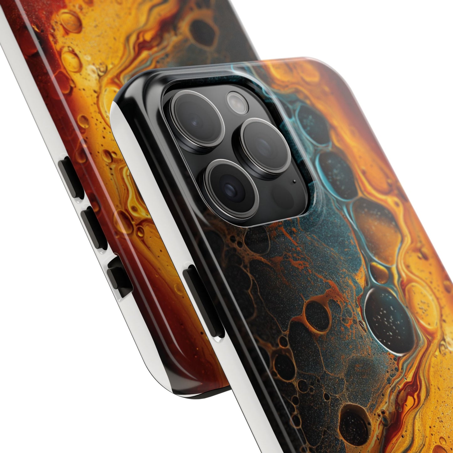 Abstract Lava Tough Phone Case - Vibrant Protective Cover for Adventurous Souls