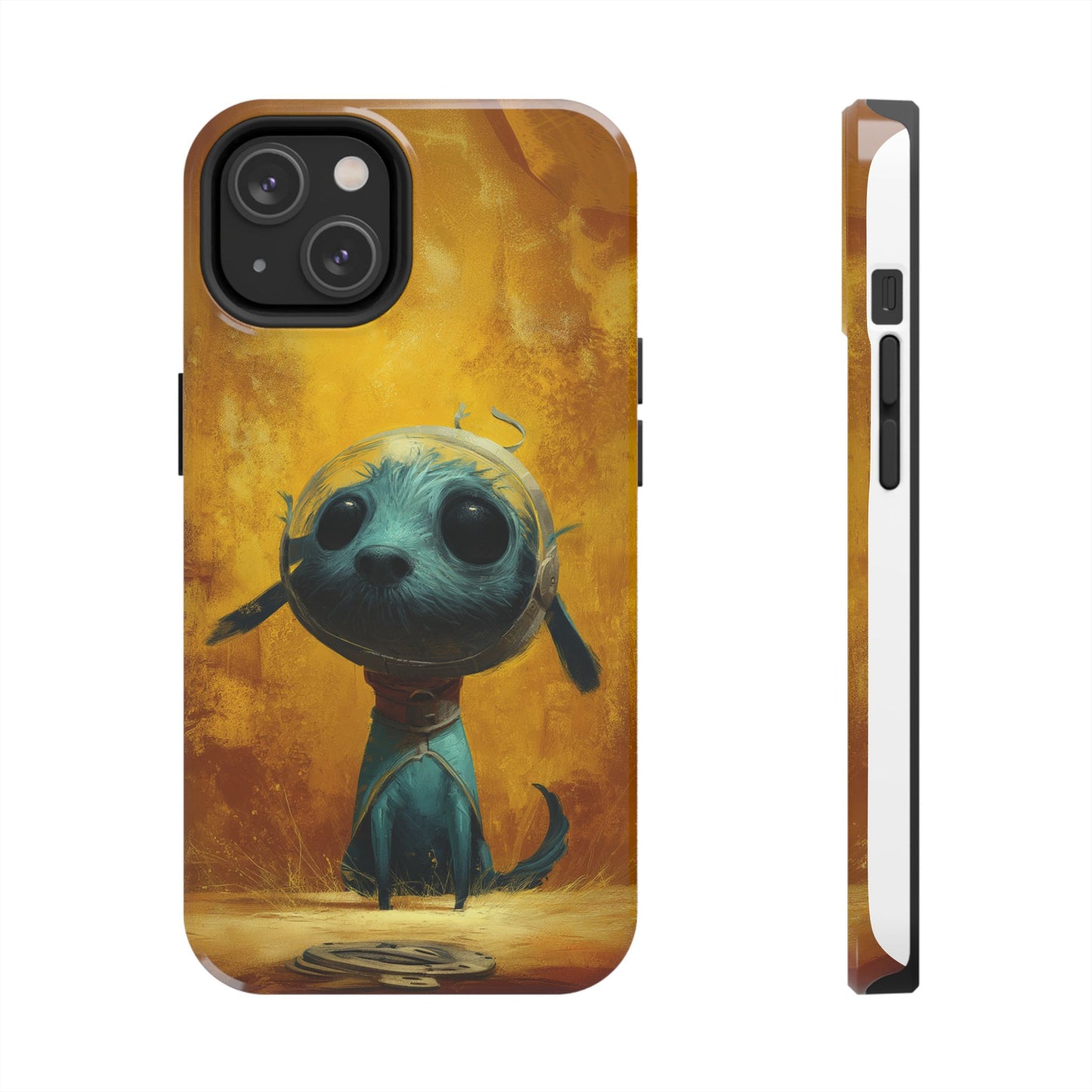Cute Dog Art Tough Phone Case - Stylish & Protective