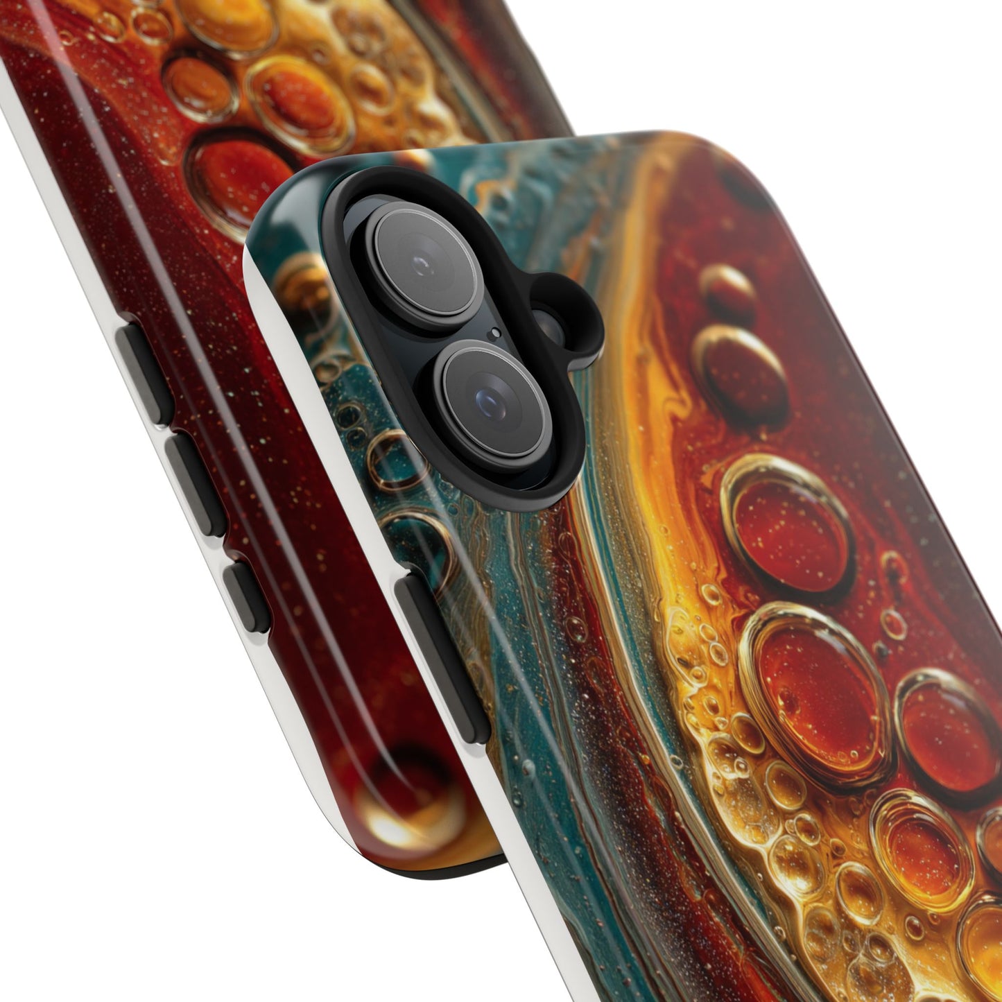Artistic Tough Phone Case - Abstract Lava Design