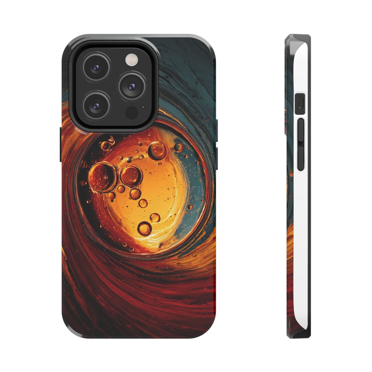 Vibrant Abstract Phone Case with Bubble Design - Tough & Stylish