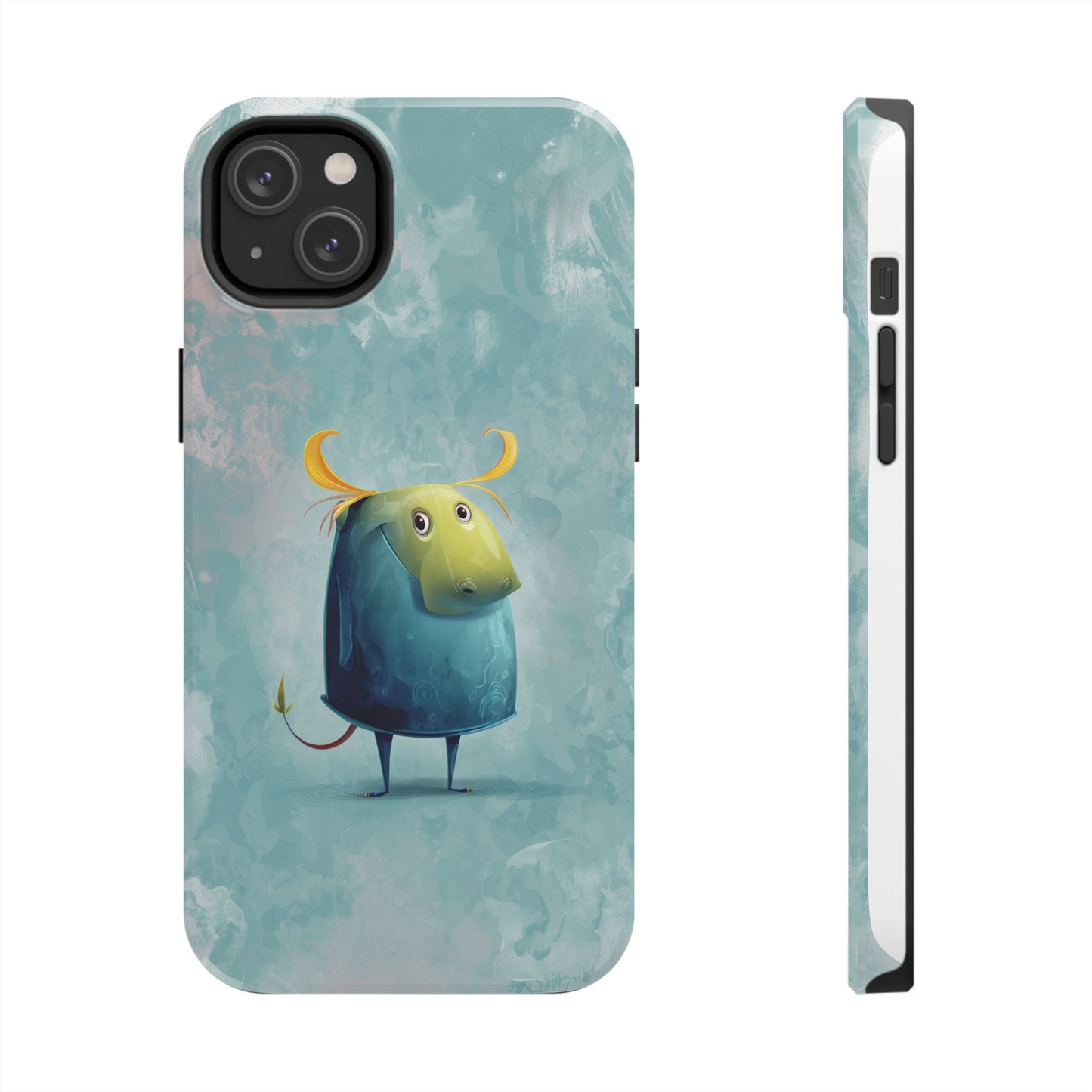 Cute Cartoon Bull Tough Phone Case - Durable & Fun Protection