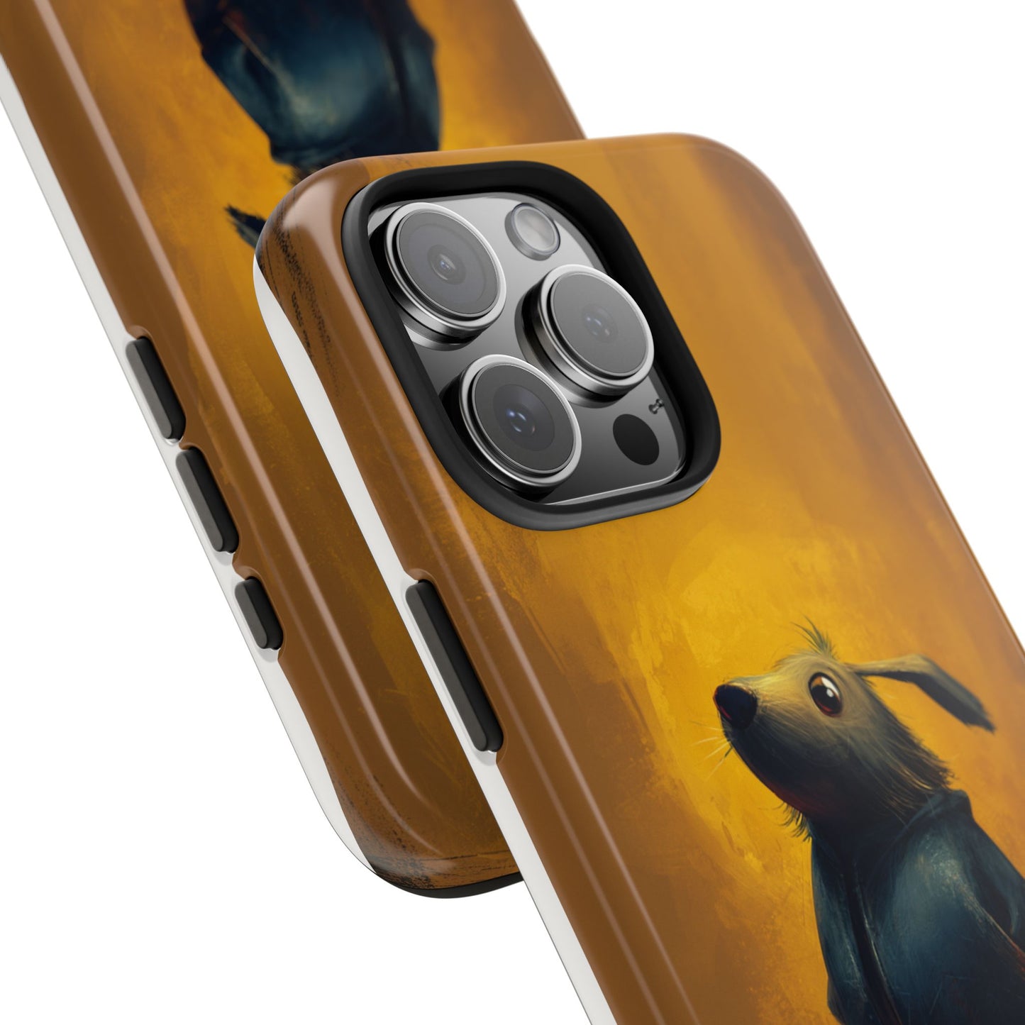 Whimsical Dog Art Tough Phone Case - Durable & Stylish