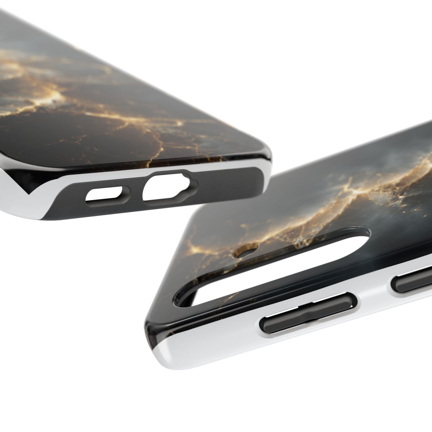 Majestic Marble Phone Case - Tough Protective Cover with Gold Veins