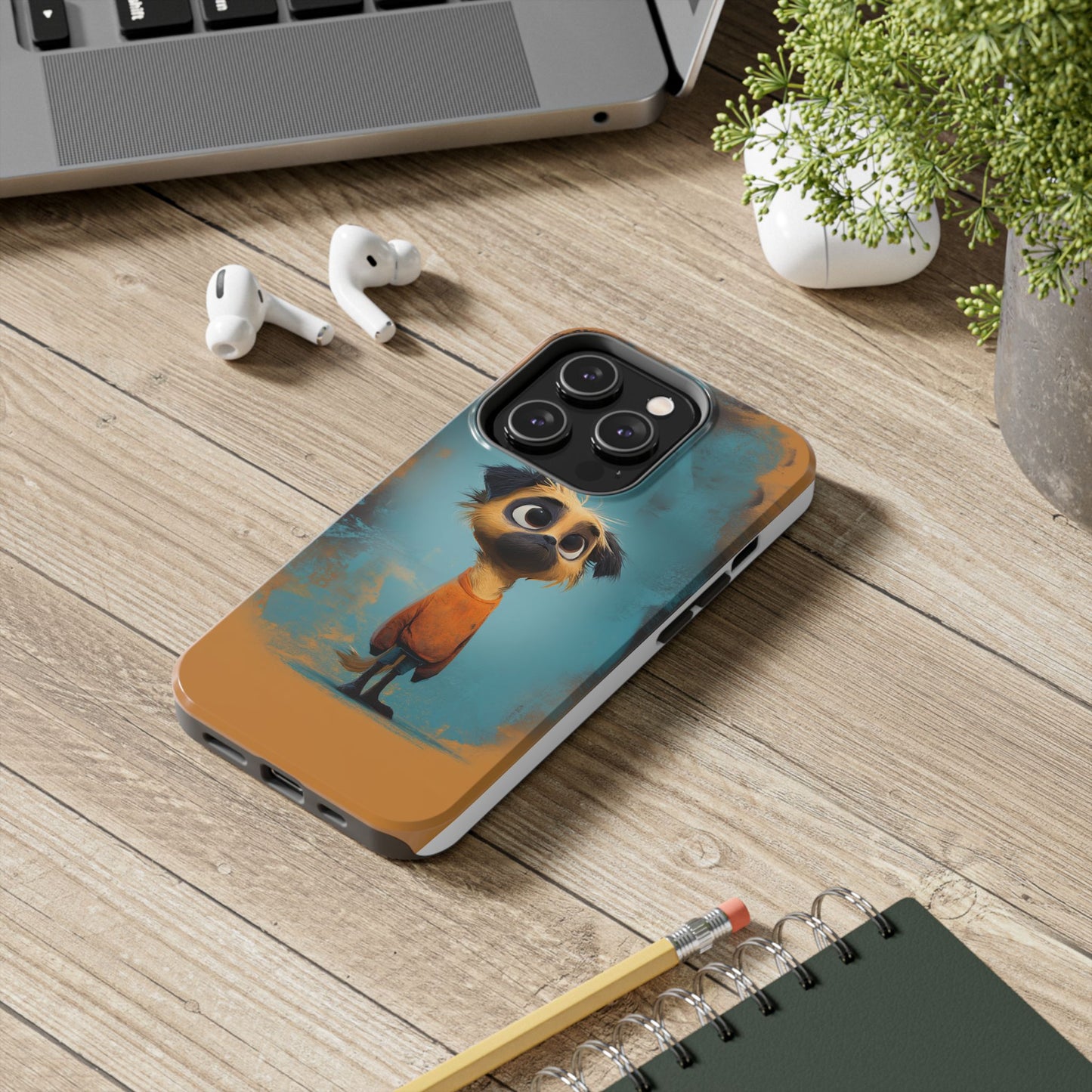 Cute Cartoon Dog Tough Phone Case for Pet Lovers