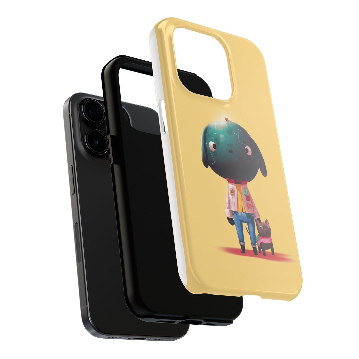 Cute Dog-Themed Tough Phone Cases for Pet Lovers - Durable Protection & Whimsical Design
