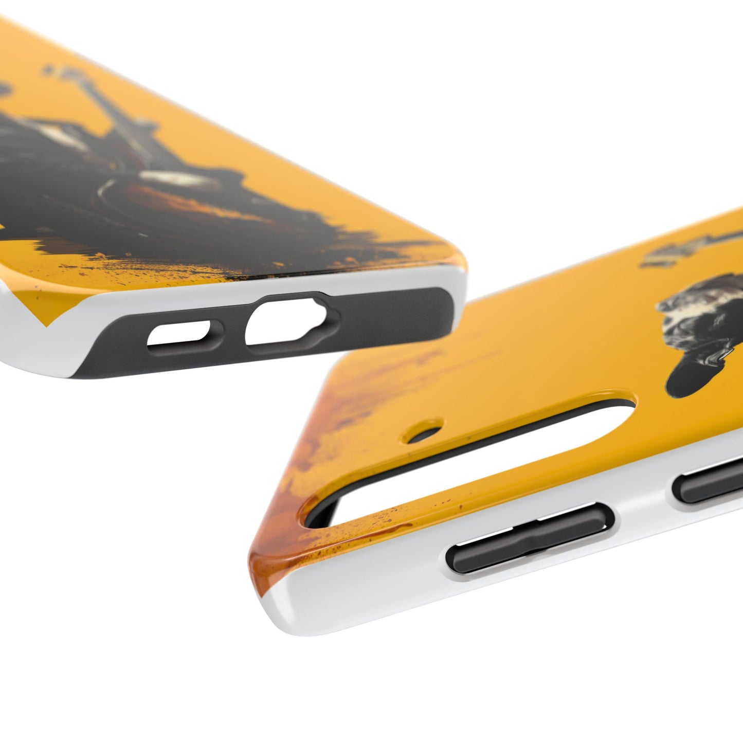 Rock Star Dog with Guitar Tough Phone Case – Wearable Art for Pet & Music Enthusiasts