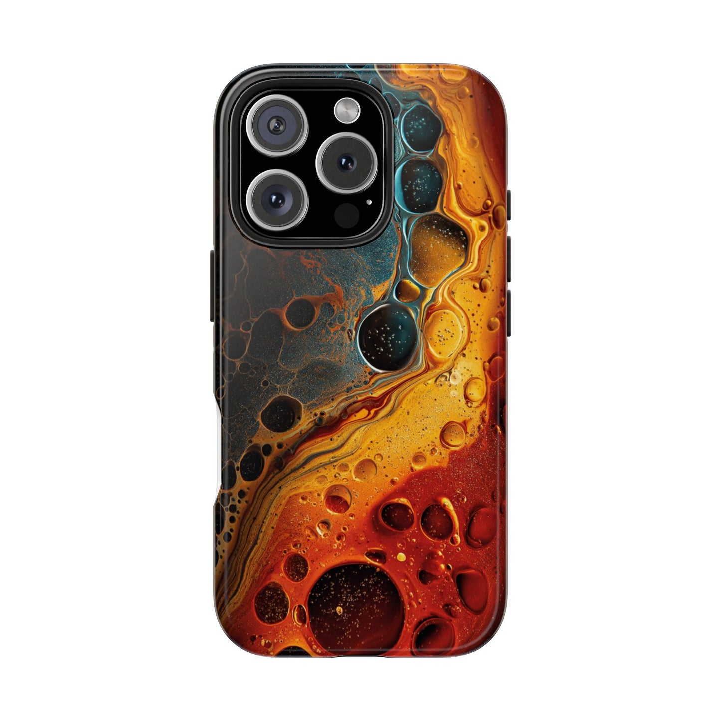Abstract Lava Tough Phone Case - Vibrant Protective Cover for Adventurous Souls