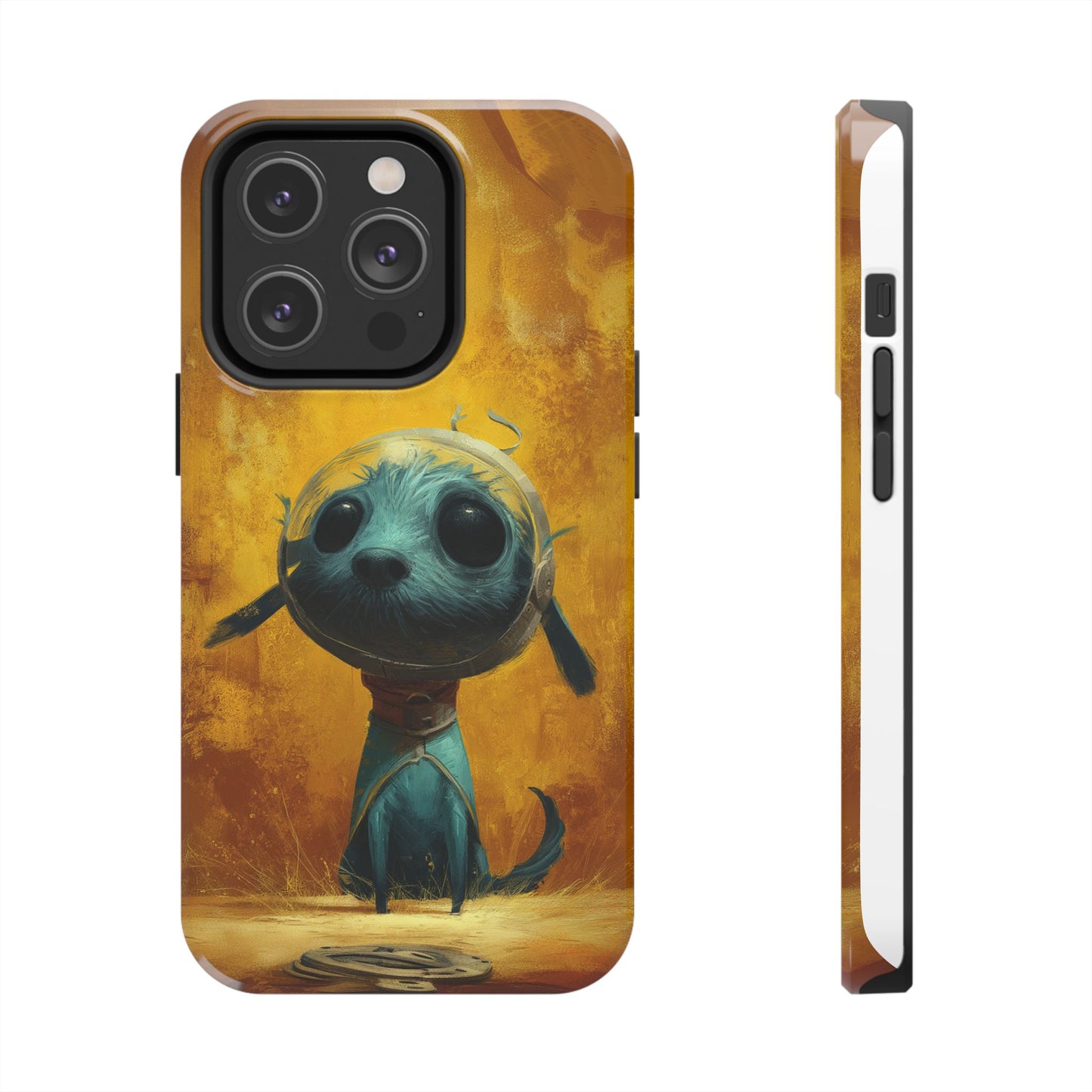 Cute Dog Art Tough Phone Case - Stylish & Protective