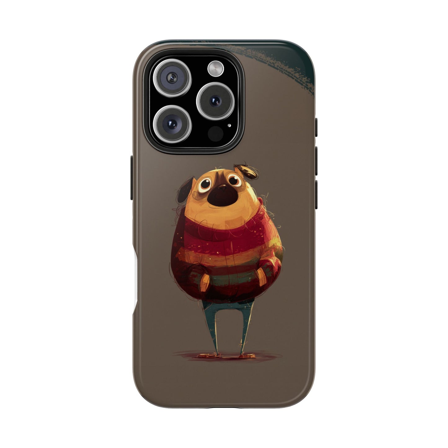 Cute Pug Tough Phone Case - Durable & Stylish Protection for Pet Lovers