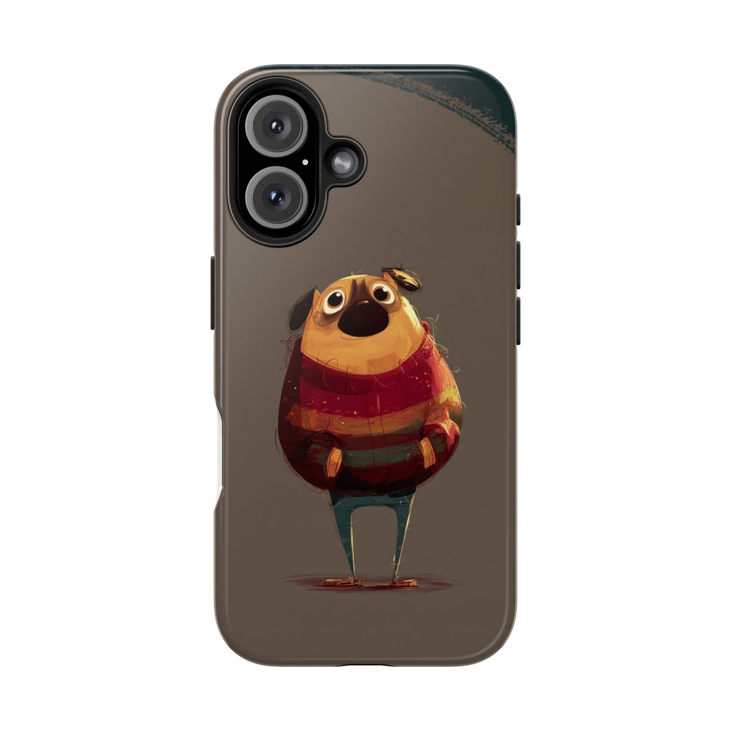 Cute Pug Tough Phone Case - Durable & Stylish Protection for Pet Lovers