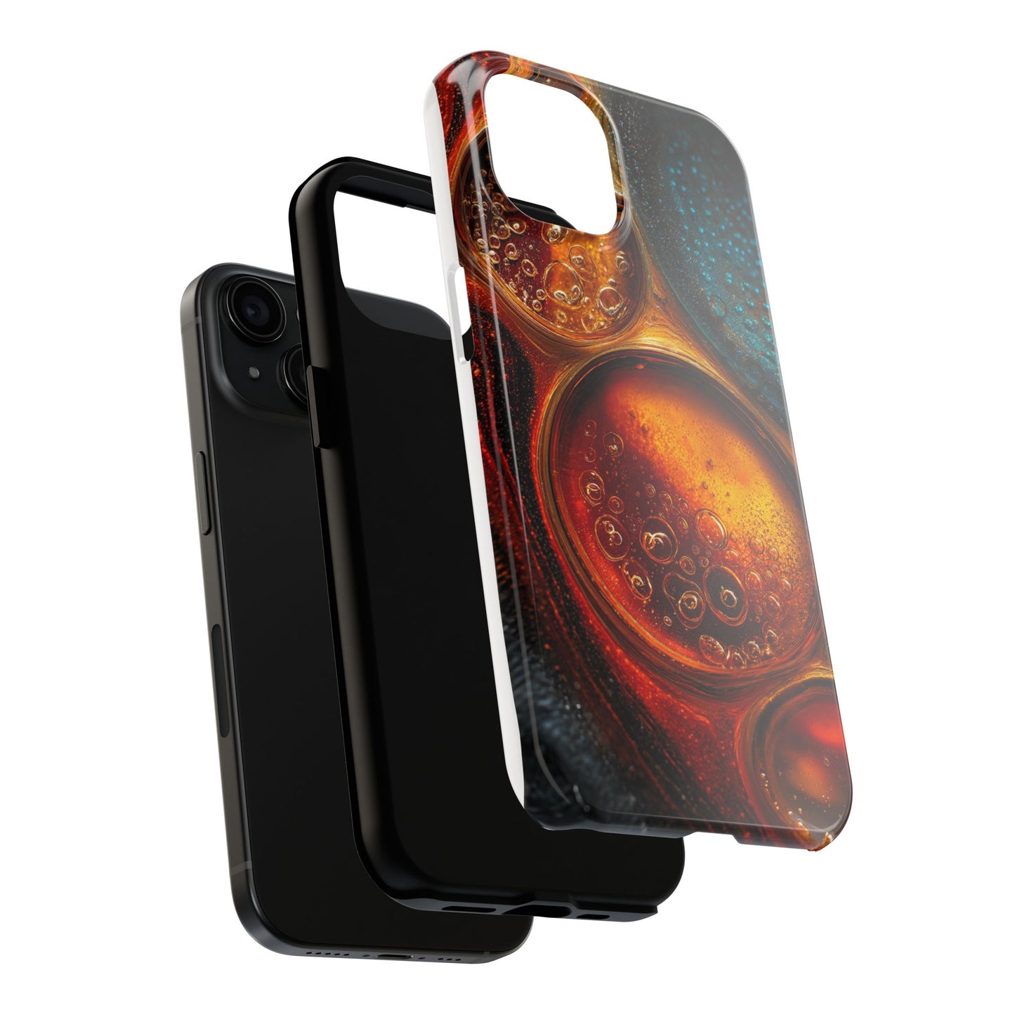 Vibrant Abstract Tough Phone Case – Bubble Design for Ultimate Protection