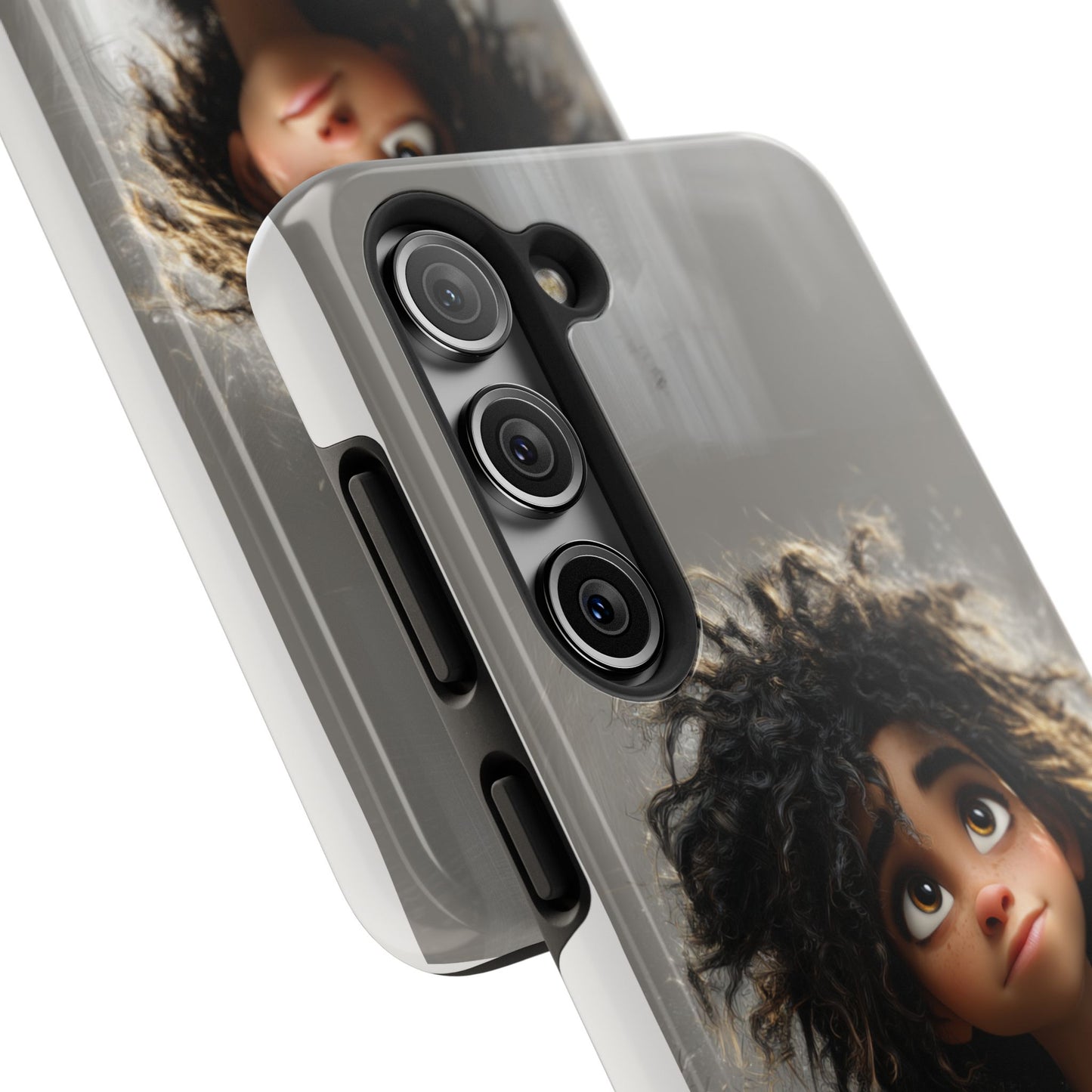 Artistic Tough Phone Case - Unique Character Design for Creative Souls
