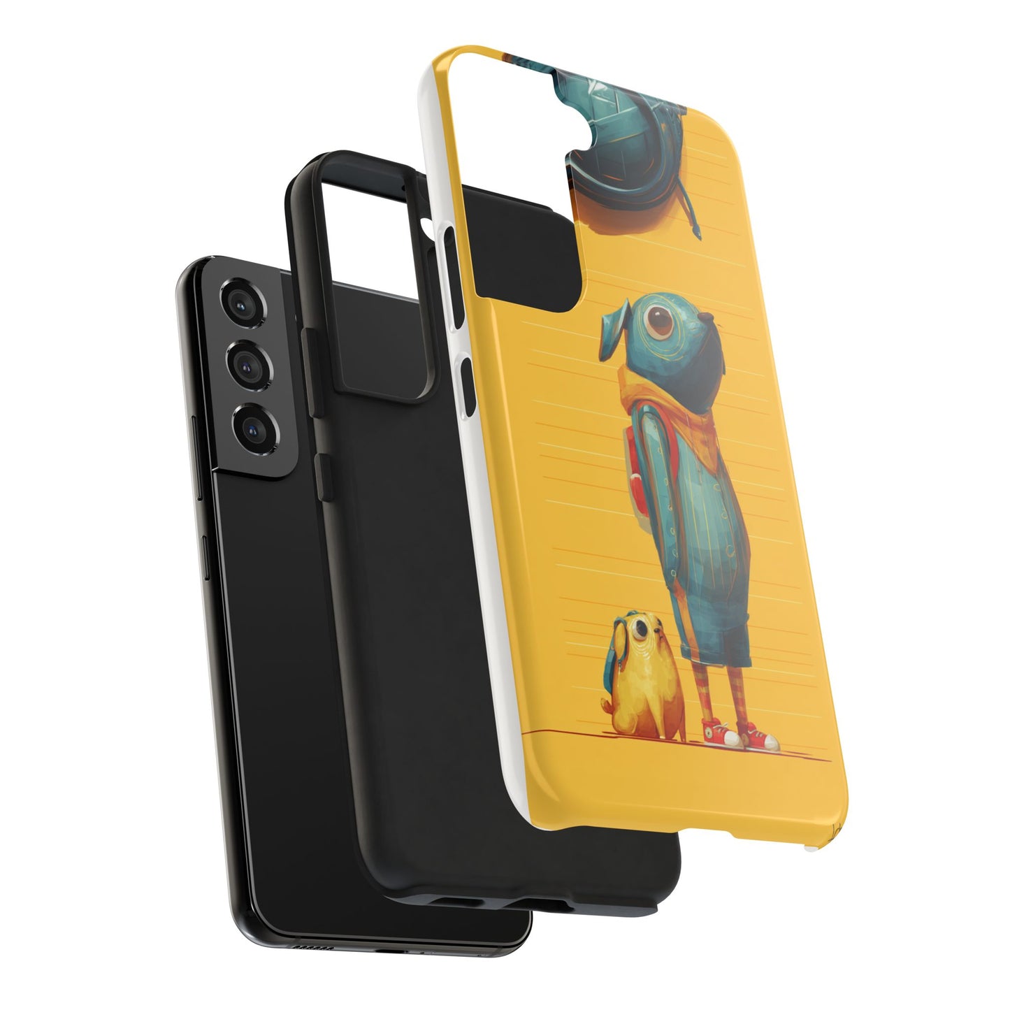 Colorful Animal Art Tough Phone Case - Perfect for Pet Lovers & Kids