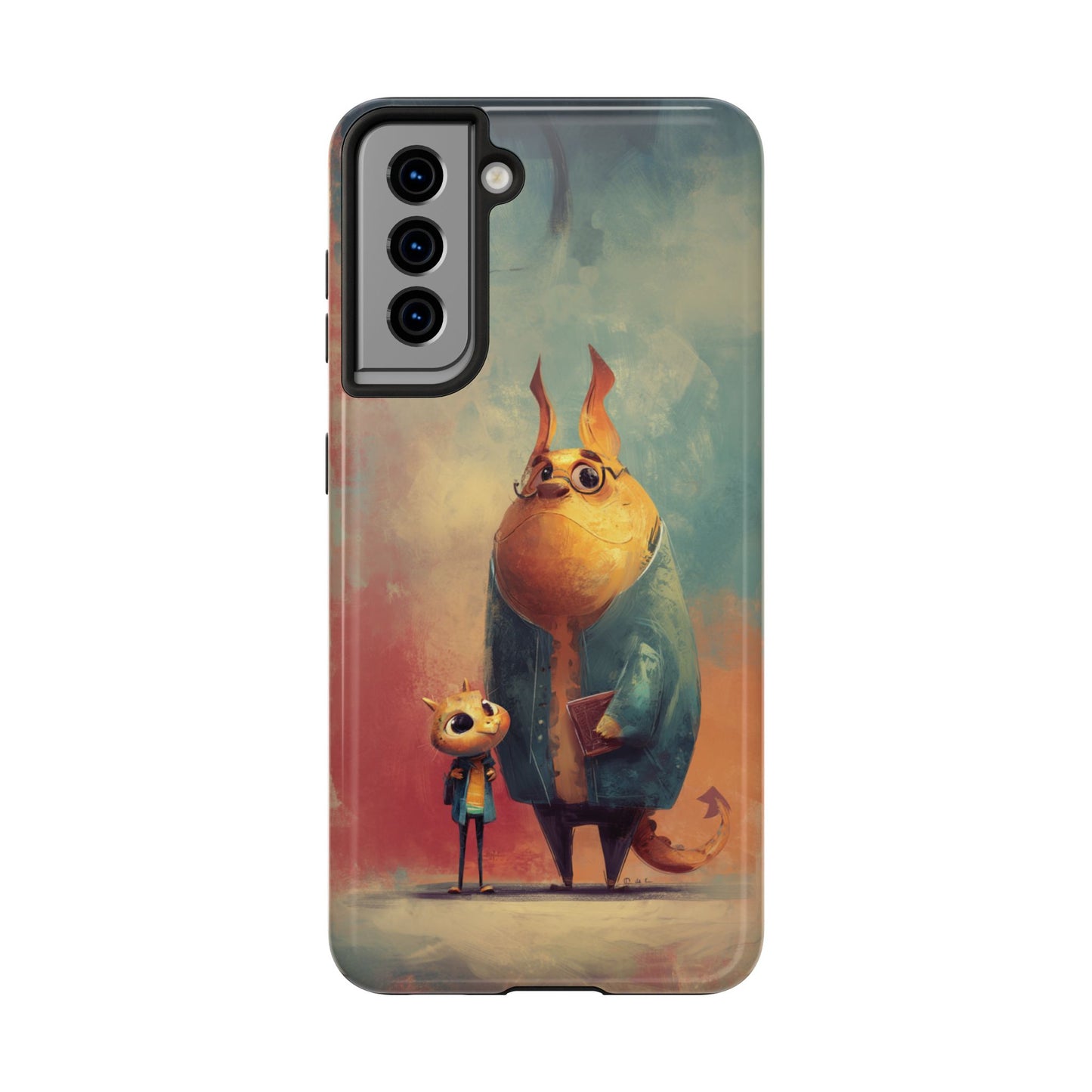Animal Art Tough Phone Cases, Cute Character Phone Protector, Unique Cartoon Phone Cover, Fun Gift for Kids, Birthday or Holiday Present