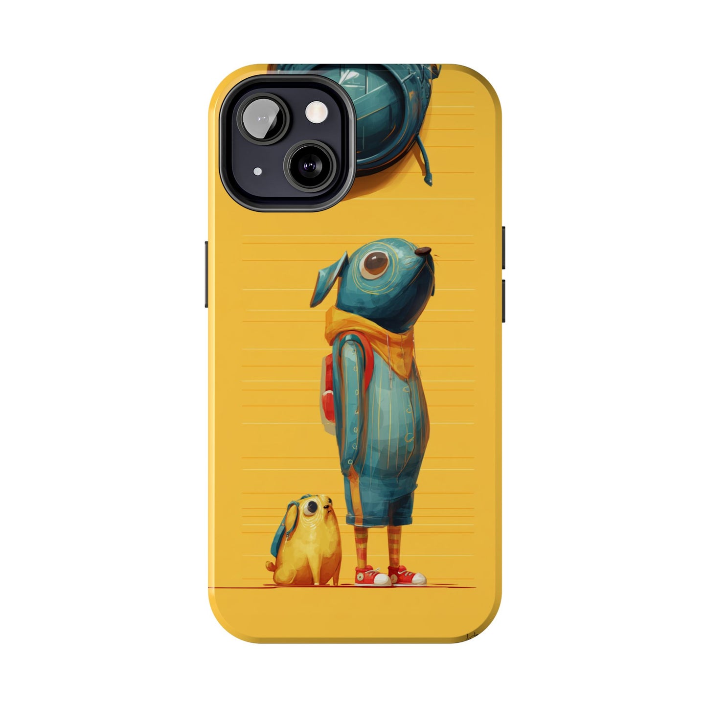 Colorful Animal Art Tough Phone Case - Perfect for Pet Lovers & Kids
