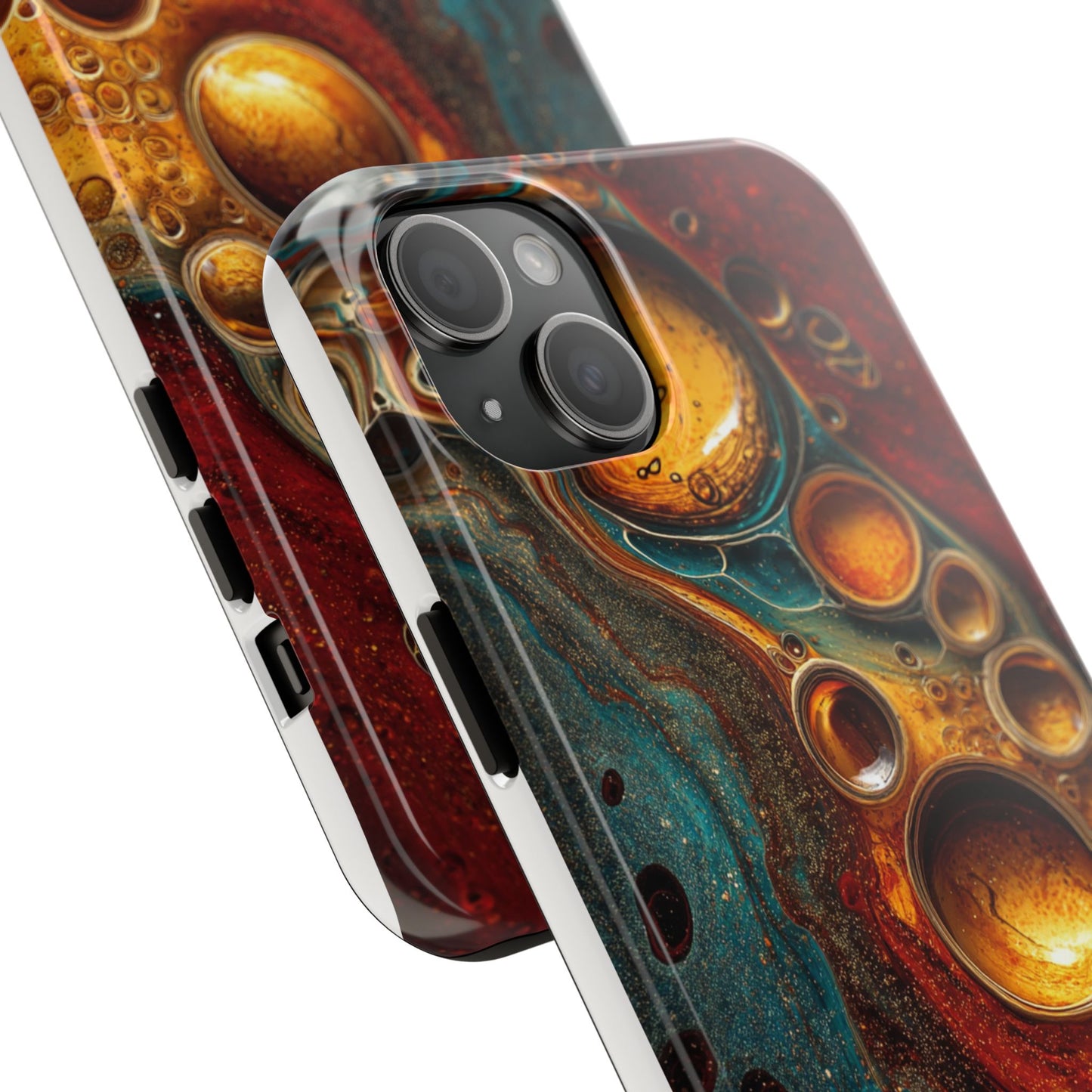 Abstract Art Tough Phone Case - Unique Colorful Design