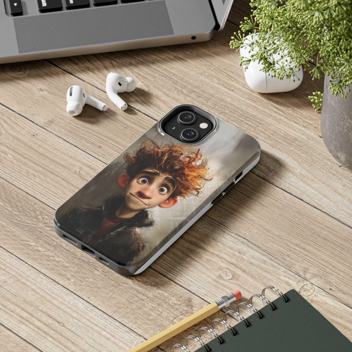 Whimsical Tough Phone Case – Unique Art Design for Creative Souls