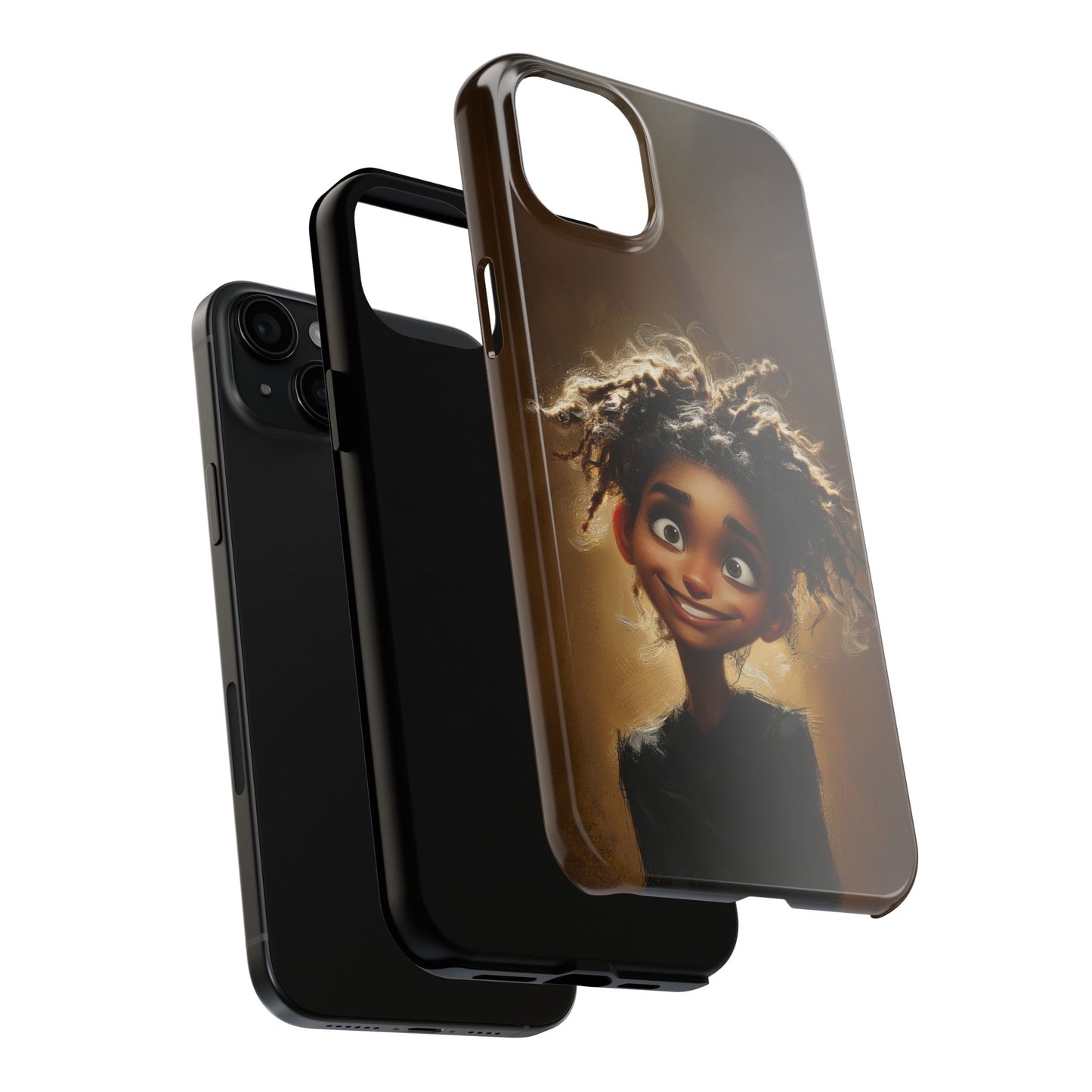 Whimsical Tough Phone Case with Playful Character Design