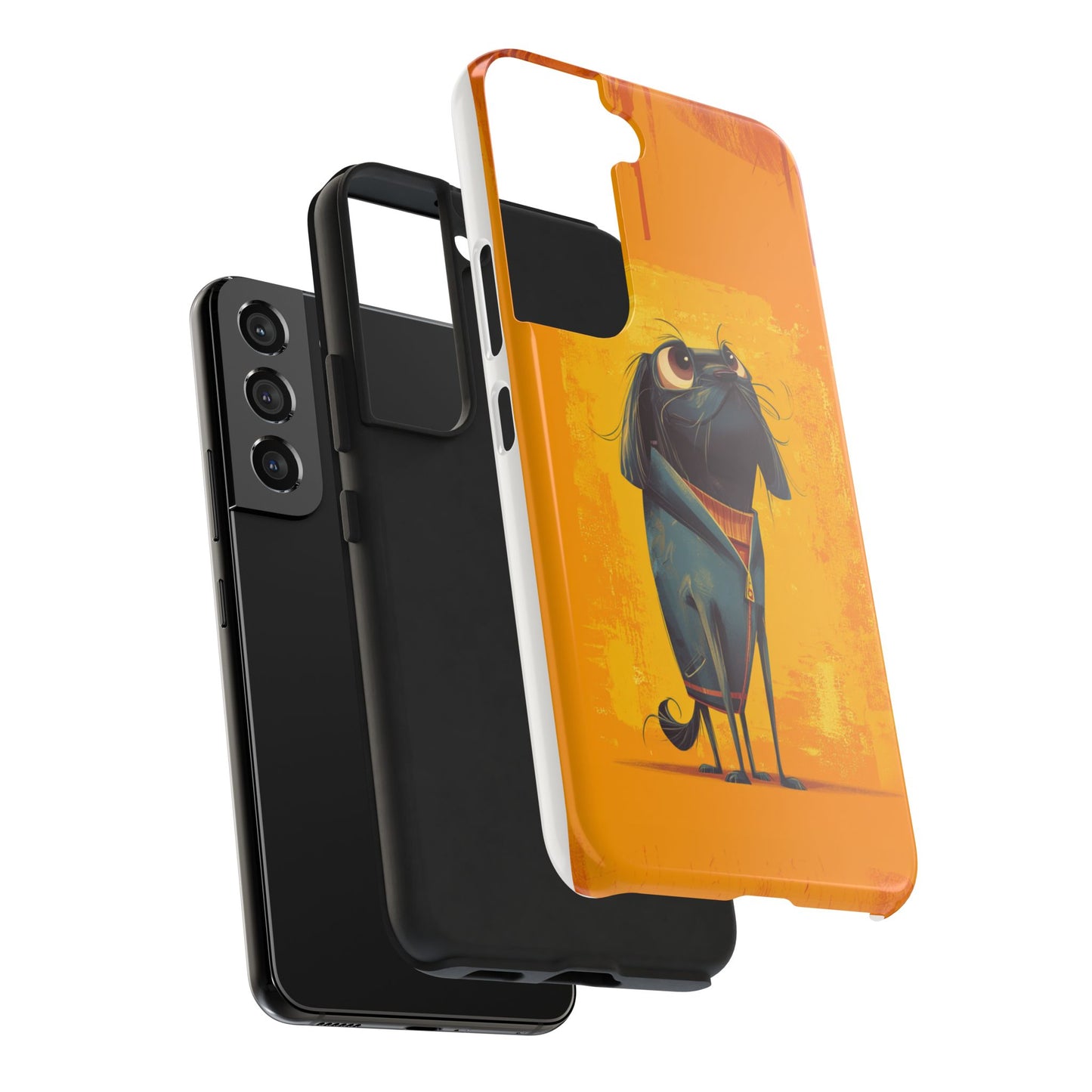 Fun Dog Art Tough Phone Case - Durable Pet Lover Gift
