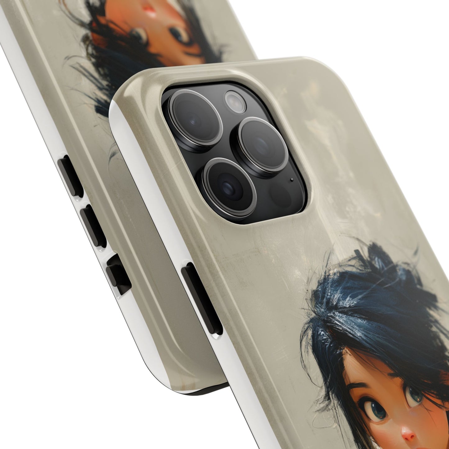 Artistic Tough Phone Case – Unique Portrait Design for Creatives