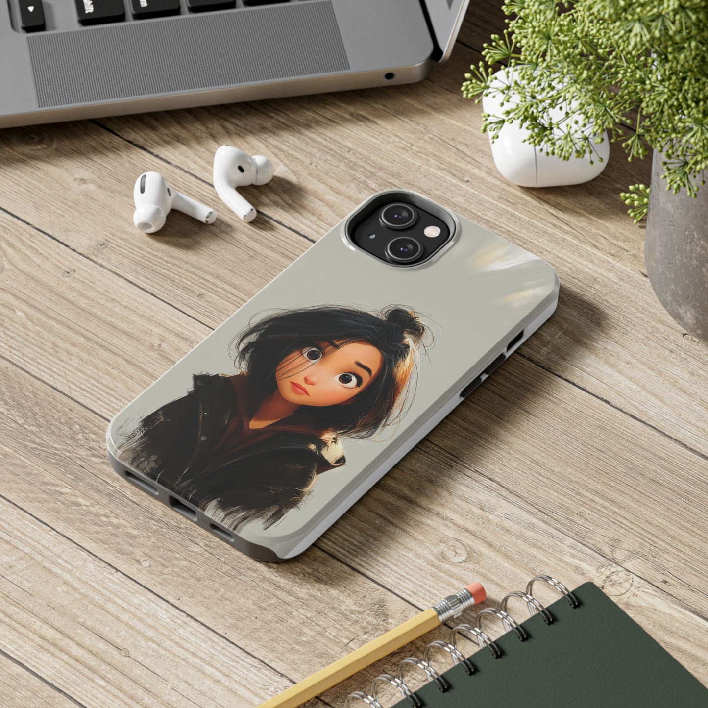 Artistic Tough Phone Case - Unique Design for Creative Souls