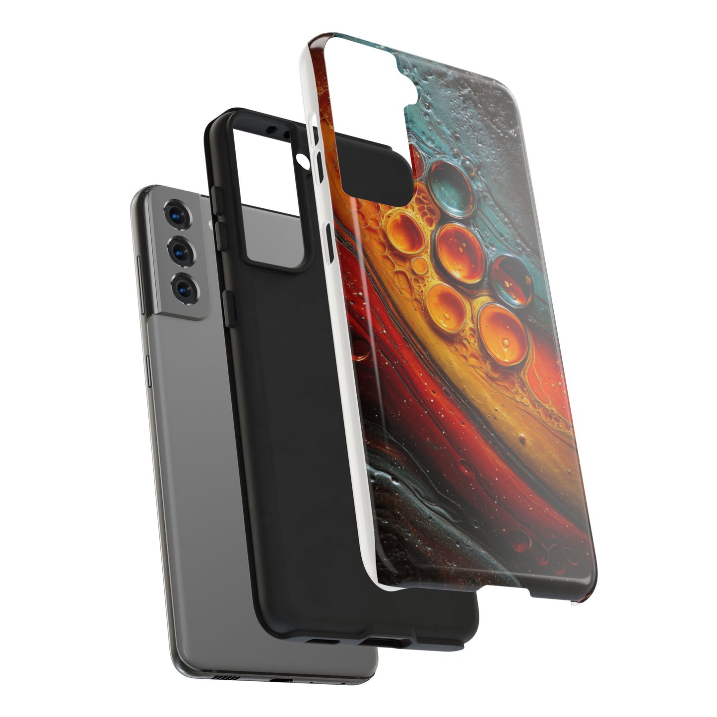 Artistic Tough Phone Case - Unique Abstract Design for Durable Protection