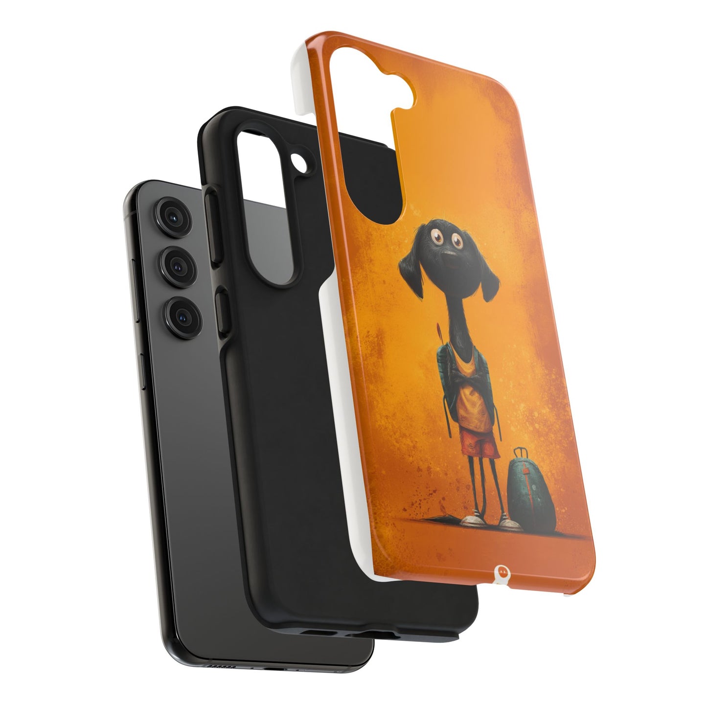 Cute Dog Art Tough Phone Case for Animal Lovers